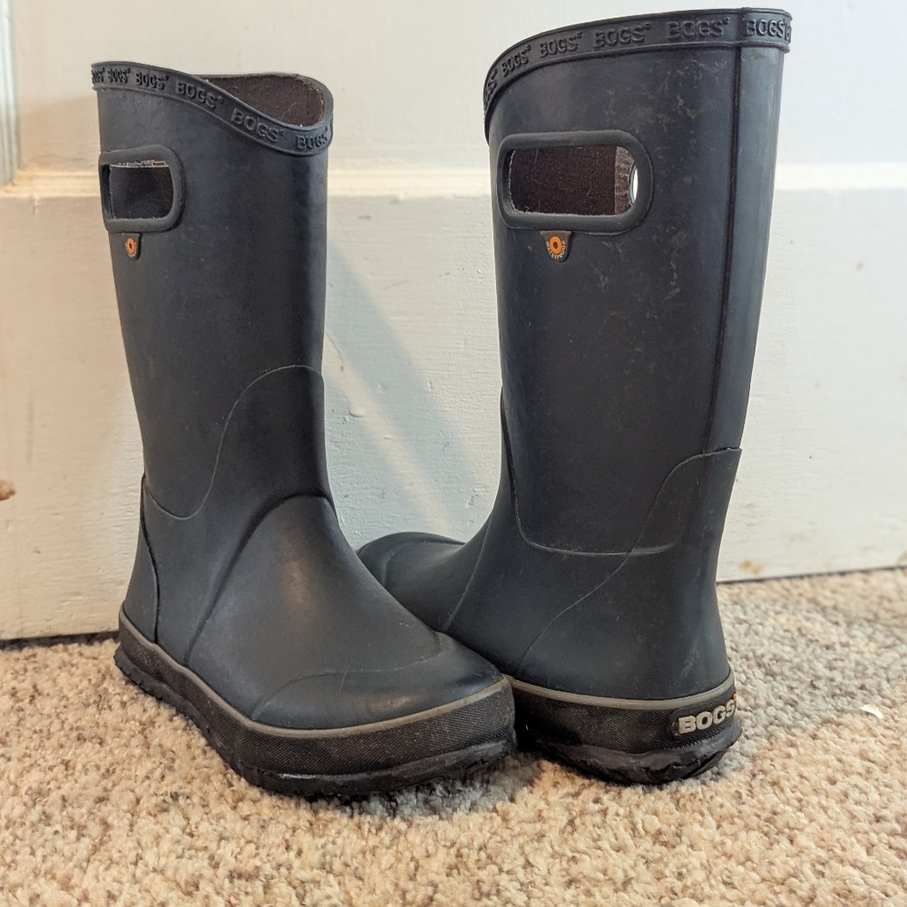 Bogs Youth Waterproof Rain Boots - Blue Size 2